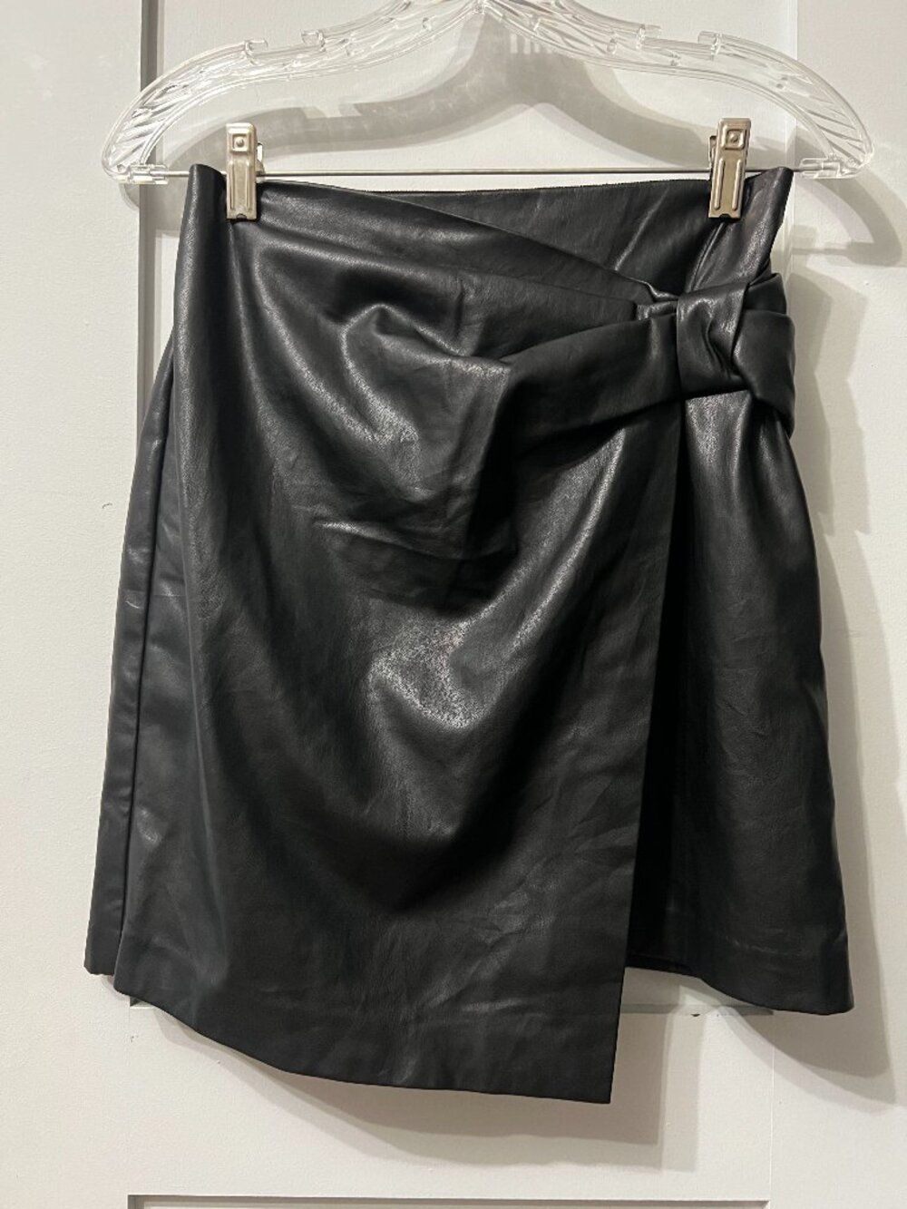 Club Monaco faux leather mini skirt